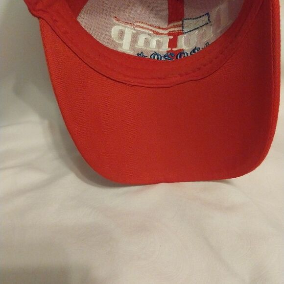 Trump 2020 Baseball Cap Hat Red Signed Keeping America Great Adjustable Strap - Picture 7 of 11